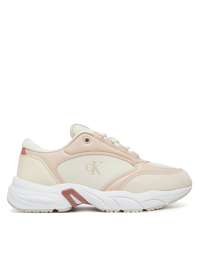 Calvin Klein Jeans Sneakers Calvin Klein Jeans Retro Tennis Mg Mix YW0YW01743 Écru