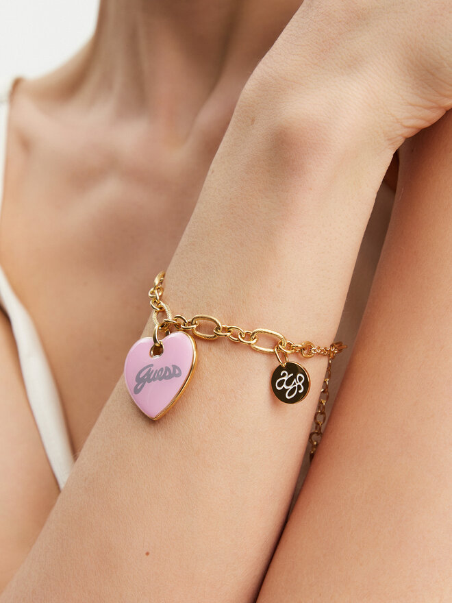Guess Bransoletka Guess JUBB05149JW Złoty