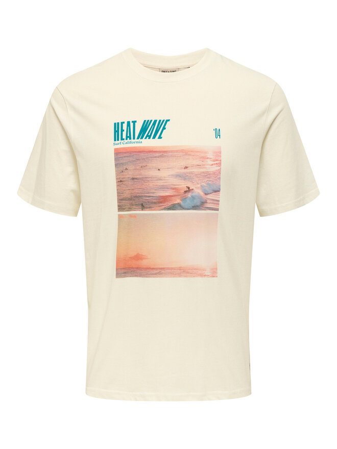Only & Sons Only & Sons T-Shirt Magdy 22029454 Weiß Regular Fit