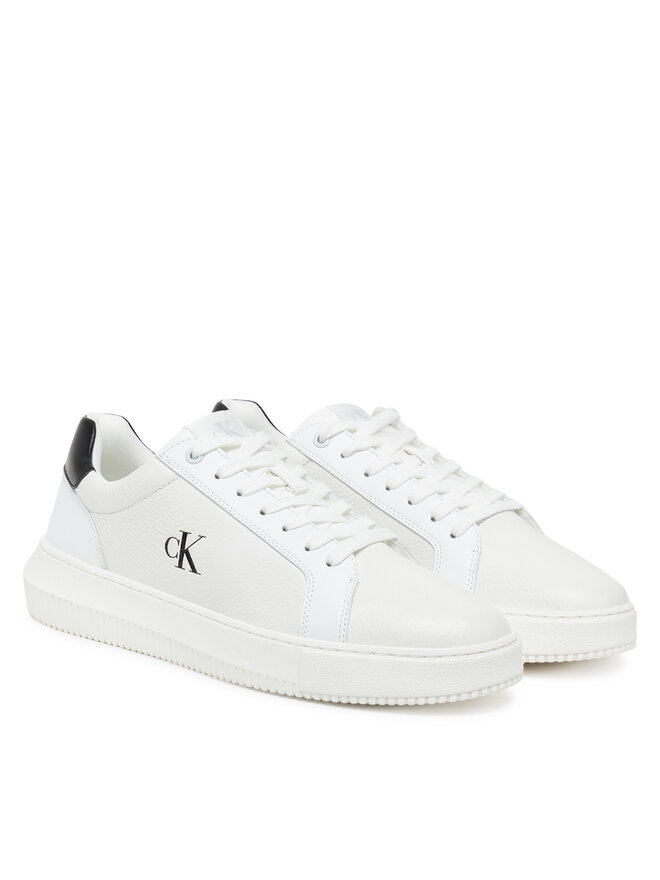 Calvin Klein Jeans Αθλητικά Calvin Klein Jeans Chunky Cupsole Lth Mg Tc YM0YM01198 Λευκό
