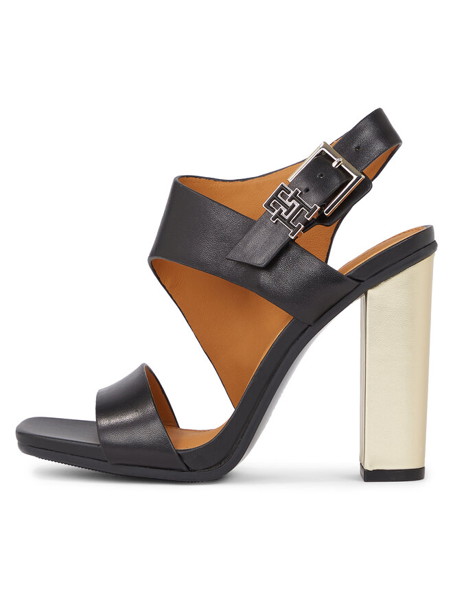 Tommy Hilfiger Sandalen Tommy Hilfiger Th Hardware Block High Heel FW0FW07886 Schwarz