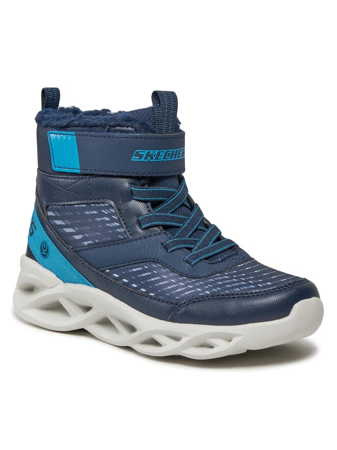 Skechers Sneakersy Skechers Twisted-Brights 401651L/NVBL Granatowy