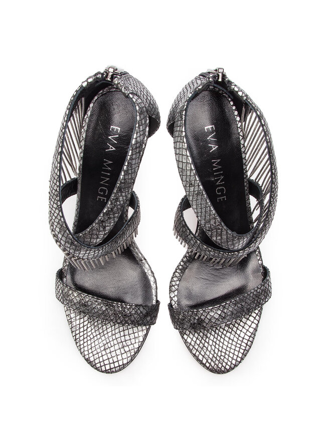 Eva Minge Sandalen Eva Minge Cores 4E 18SF1372682EF Silberfarben