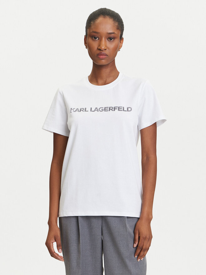KARL LAGERFELD KARL LAGERFELD Camiseta A3W17102 Blanco Regular Fit
