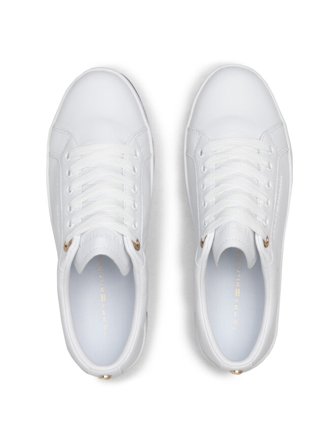 Tommy Hilfiger Sneakers Tommy Hilfiger Corporate Flatform Cupsole FW0FW05553 Weiß