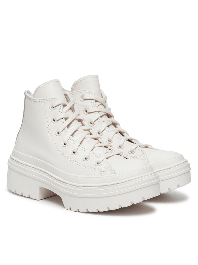 Converse Gležnjarji Converse Chuck Taylor All Star Lugged Heel Leather Platform A10370C Bela