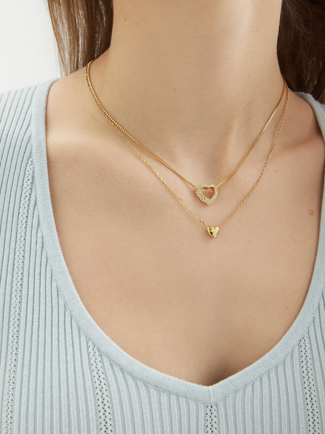 Guess Set náhrdelník a náušnice Guess JUBS05 076JW Zlatá