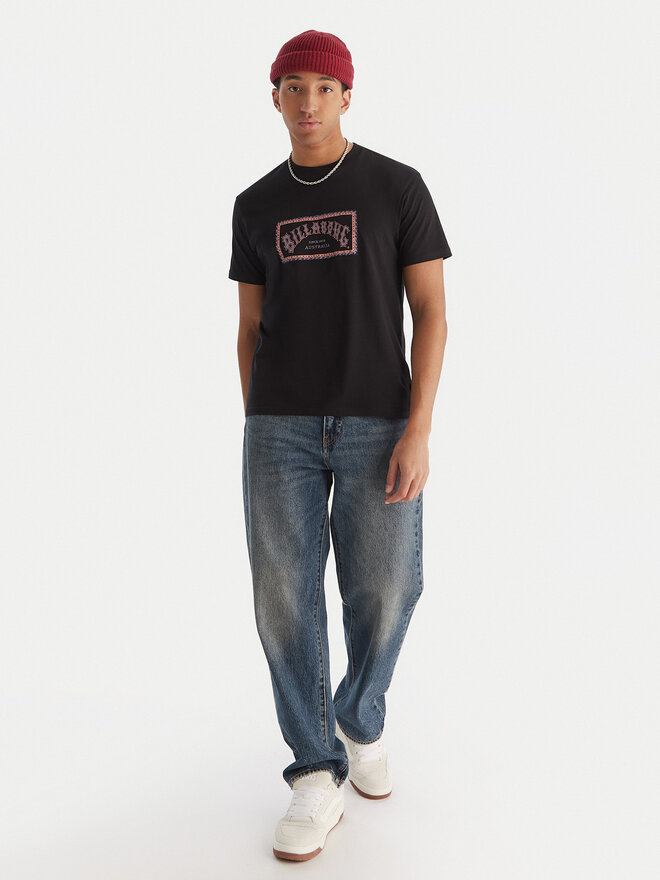 Billabong Billabong Футболка Arch Frame EBYZT00341 Чорний Regular Fit