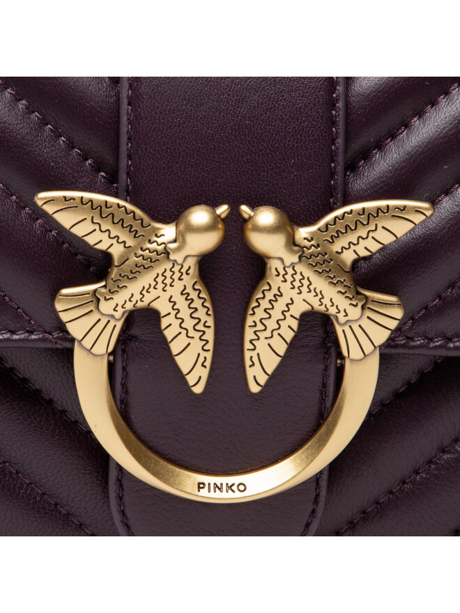 PINKO Handtasche Pinko Love Mini Icon Chevron Cl AI 22-23 PLTT 1P22UJ A03Z Violett