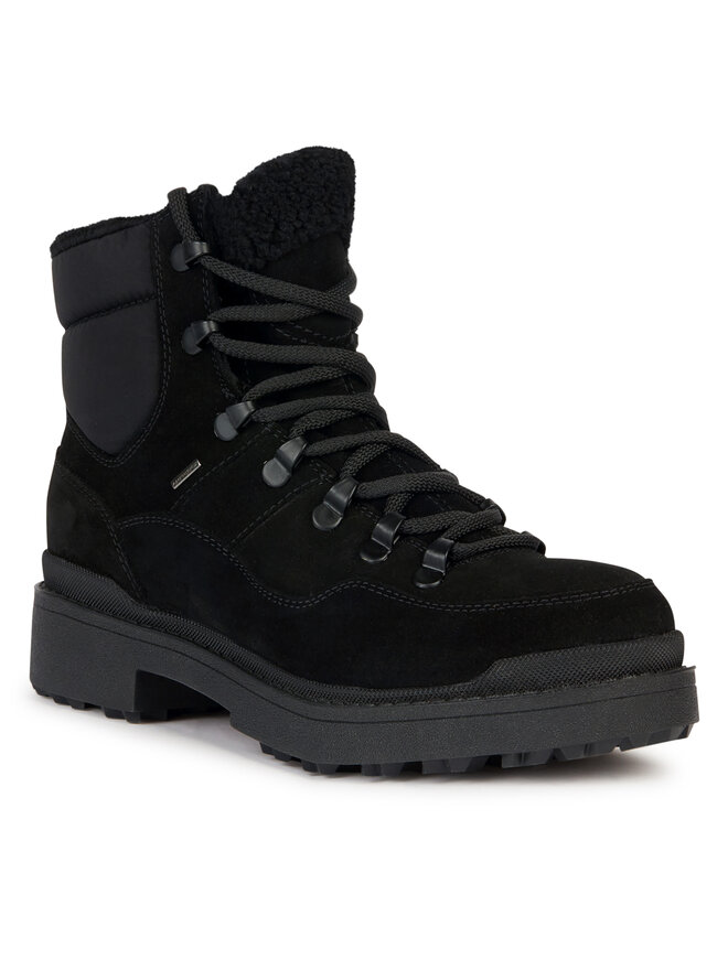 Geox Schnürstiefeletten Geox D Nevegal B Abx D36UPD 022FU C9999 Schwarz