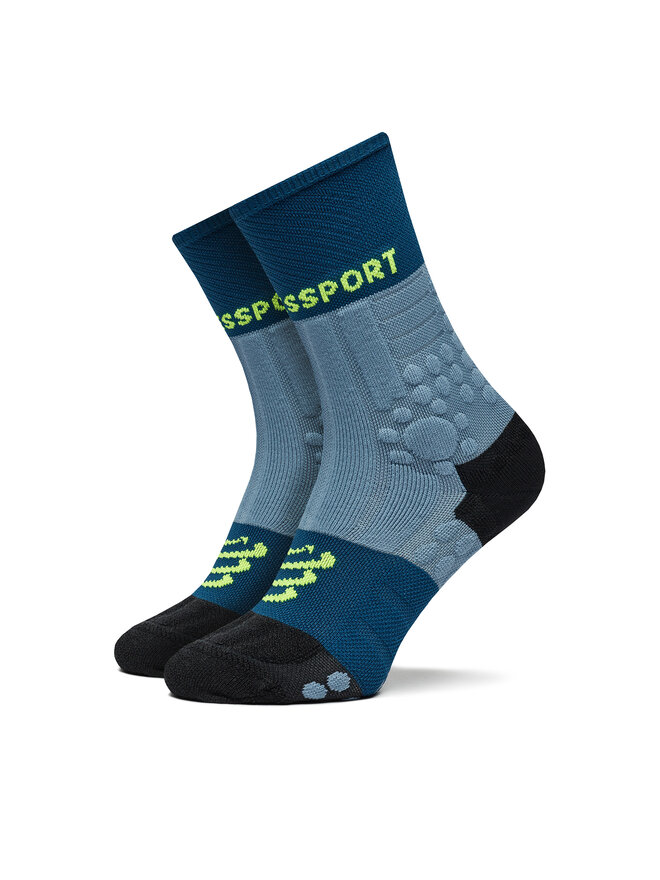 Compressport Skarpety wysokie unisex Compressport Pro Racing Socks Winter Trail SCRU2045 Niebieski
