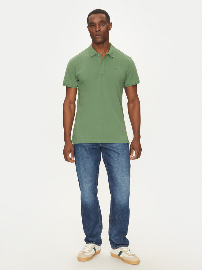 Mustang Mustang Poloshirt Pierre 1016295 Grün Slim Fit