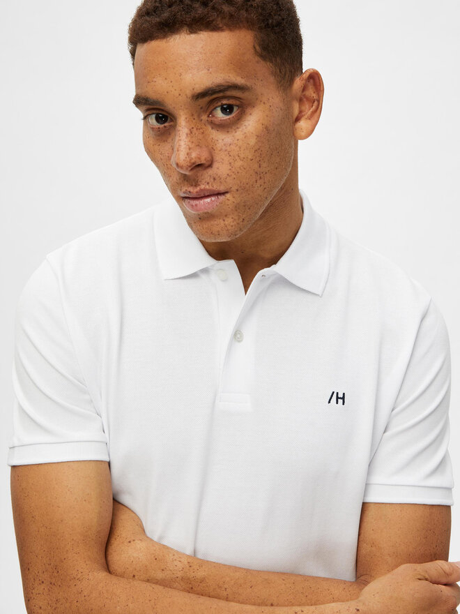 Selected Homme Selected Homme Pólóing 16087839 Fehér Regular Fit