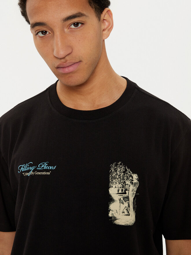 Filling Pieces Filling Pieces Camiseta Unisex Gardener 7449985 Negro Regular Fit