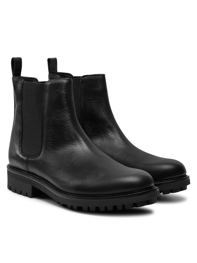 Calvin Klein Kotníková obuv s elastickým prvkem Calvin Klein Chelsea HM0HM01562 Černá