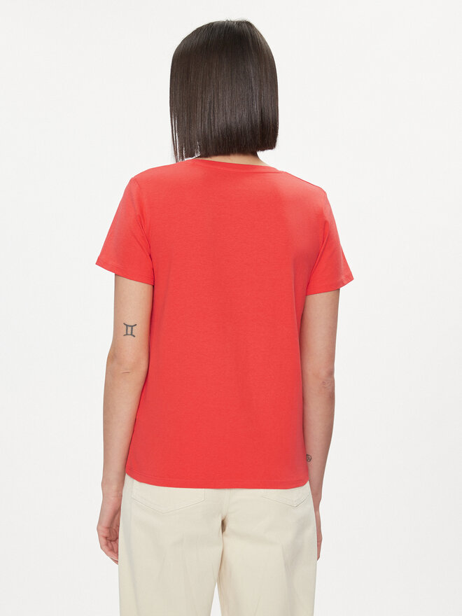 Pepe Jeans Pepe Jeans Marškinėliai Wendy PL505482 Raudona Regular Fit