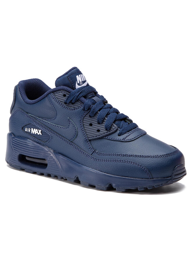 Nike air max 90 navy blue leather store
