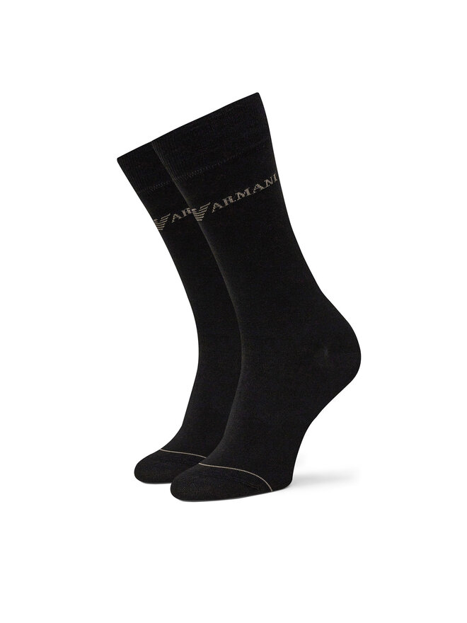 Emporio Armani Набір 3 пар високих чоловічих шкарпеток Emporio Armani EM000554 AF12276 MC061 Чорний