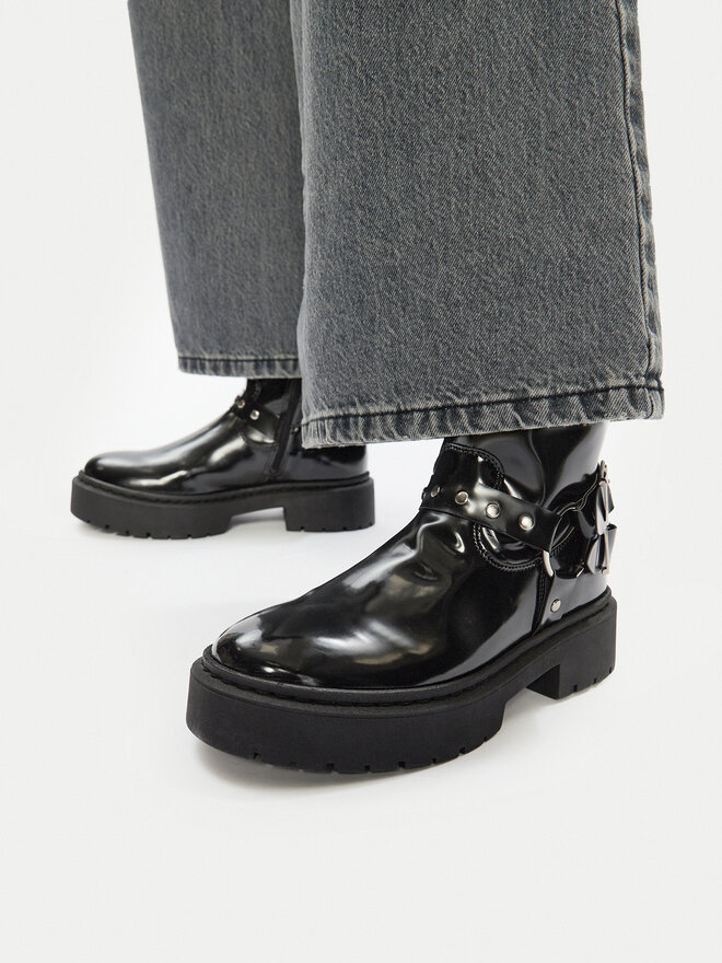 Steve Madden Μποτάκια Steve Madden Zwart SM11003405 Μαύρο
