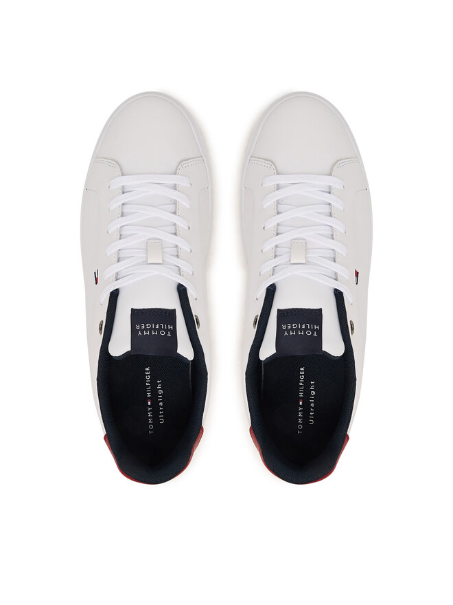 Tommy Hilfiger Sneakers Tommy Hilfiger Lightweight Pinperf Lth Sneaker FM0FM05981 Weiß