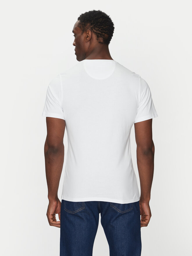 Barbour Barbour Marškinėliai Essential Sports MTS0331WH11 Balta Tailored Fit