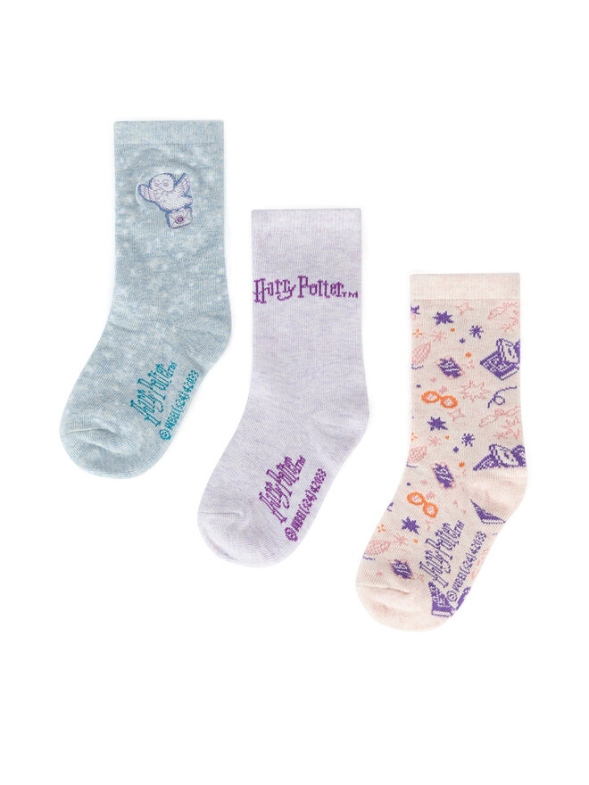 Harry Potter Ponožky Harry Potter ACCCS-AW24-225WBHP (3-pack) Růžová