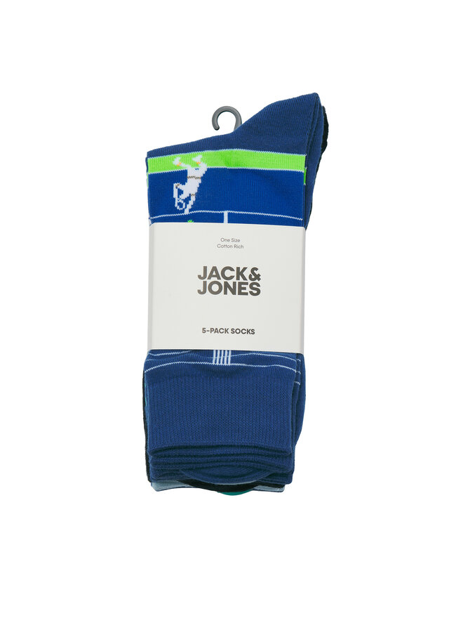 Jack&Jones Zestaw 5 par wysokich skarpet męskich Jack&Jones Sunrise 12277377 Kolorowy