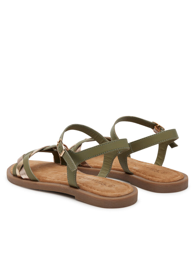 Tamaris Sandały Tamaris 1-28115-44 Zielony