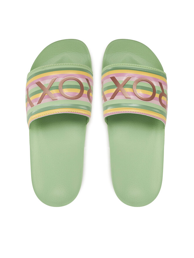 Roxy Klapki Roxy ARJL100679 Zielony