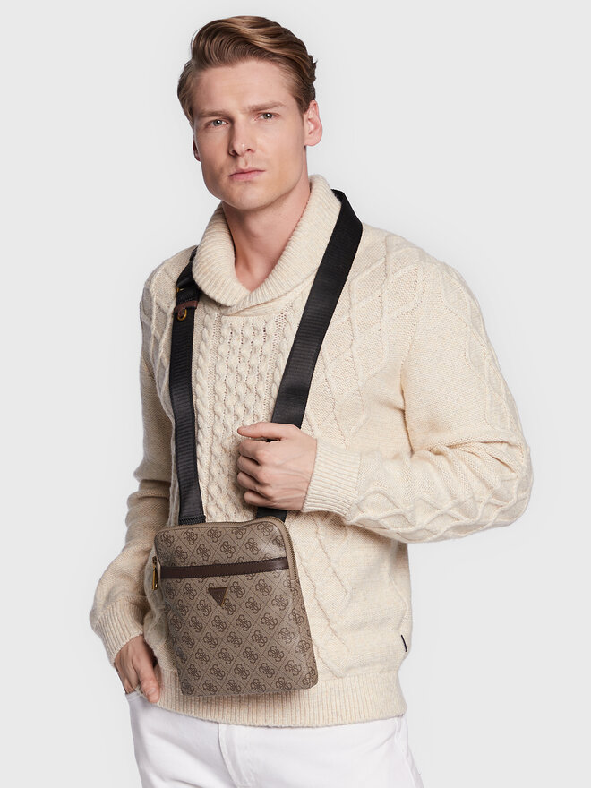Guess Saszetka Guess Vezzola Smart HMEVZL P2223 Beżowy