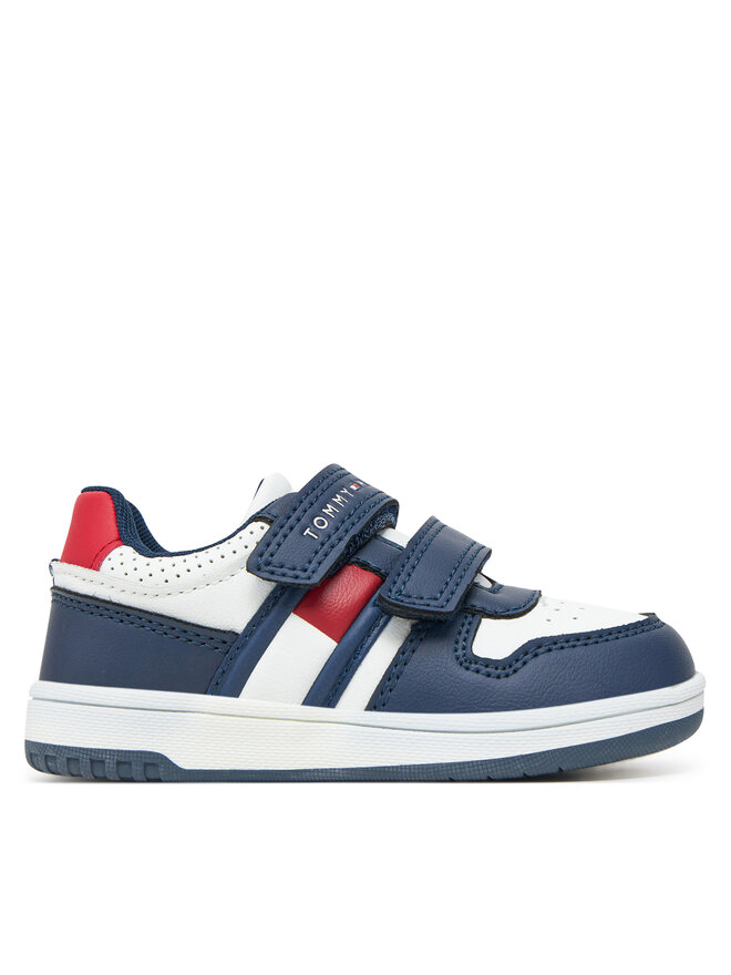 Tommy Hilfiger Sportcipők Tommy Hilfiger Flag Low Cut Velcro Sneaker T1X9-33841-1355 M Sötétkék