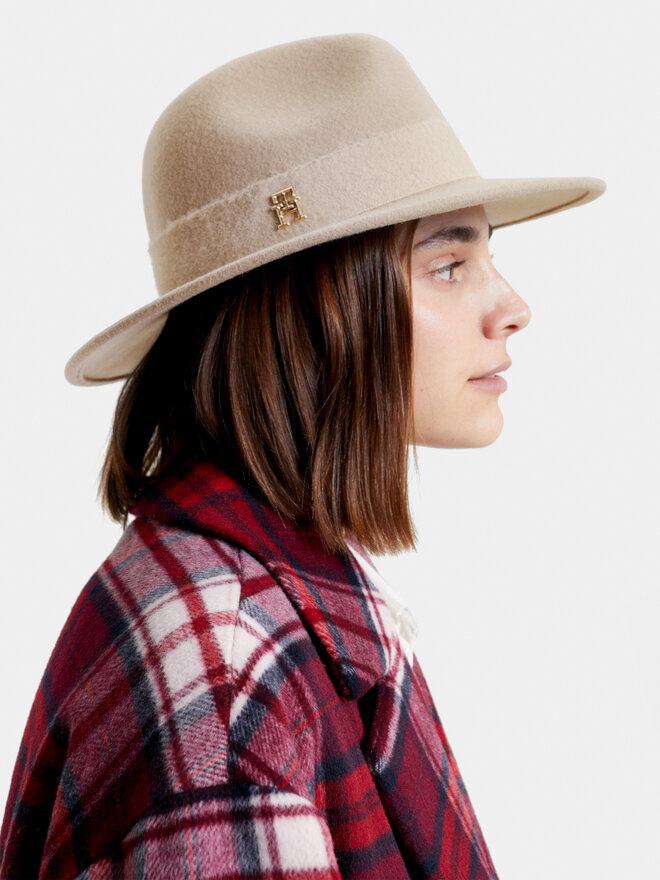 Tommy Hilfiger Pălărie Tommy Hilfiger Limitless Chic Fedora AW0AW15298 Bej