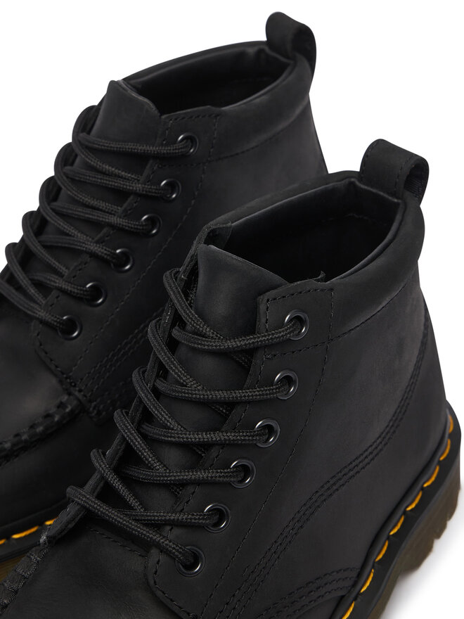 Dr. Martens Schnürschuhe Dr. Martens Lowell Chukka 6 Eye Crazy Horse DM43680001 Schwarz
