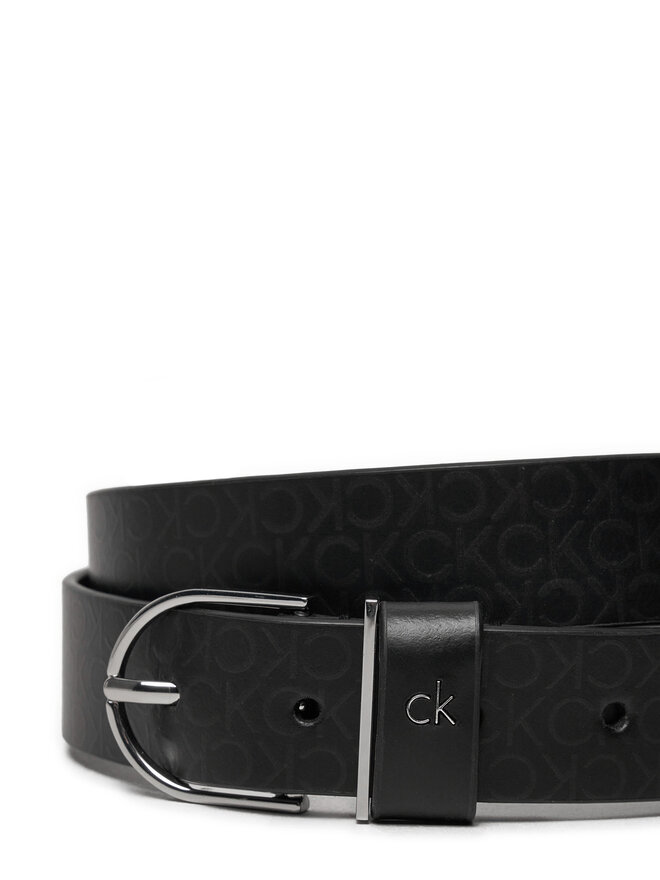 Calvin Klein Pasek Damski Calvin Klein Ck Metal Loop Rnd Bckle 3.0_Mono K60K612860 Czarny