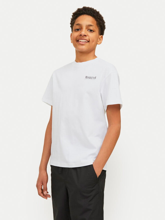 Jack&Jones Junior Jack&Jones Junior Camiseta Bronx Square 12263185 Blanco Loose Fit