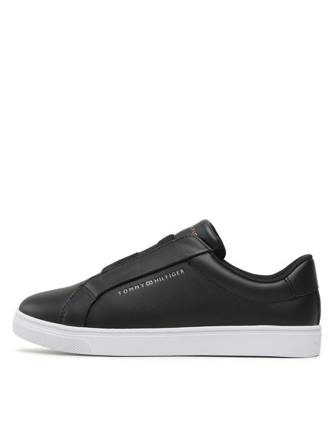Tommy Hilfiger Sneakers Tommy Hilfiger Elastic Slip On Sneaker FW0FW07032 Schwarz
