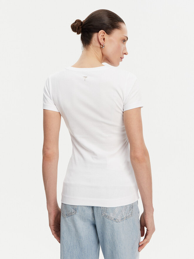 Guess Guess Marškinėliai W5GI08 J1314 Balta Slim Fit
