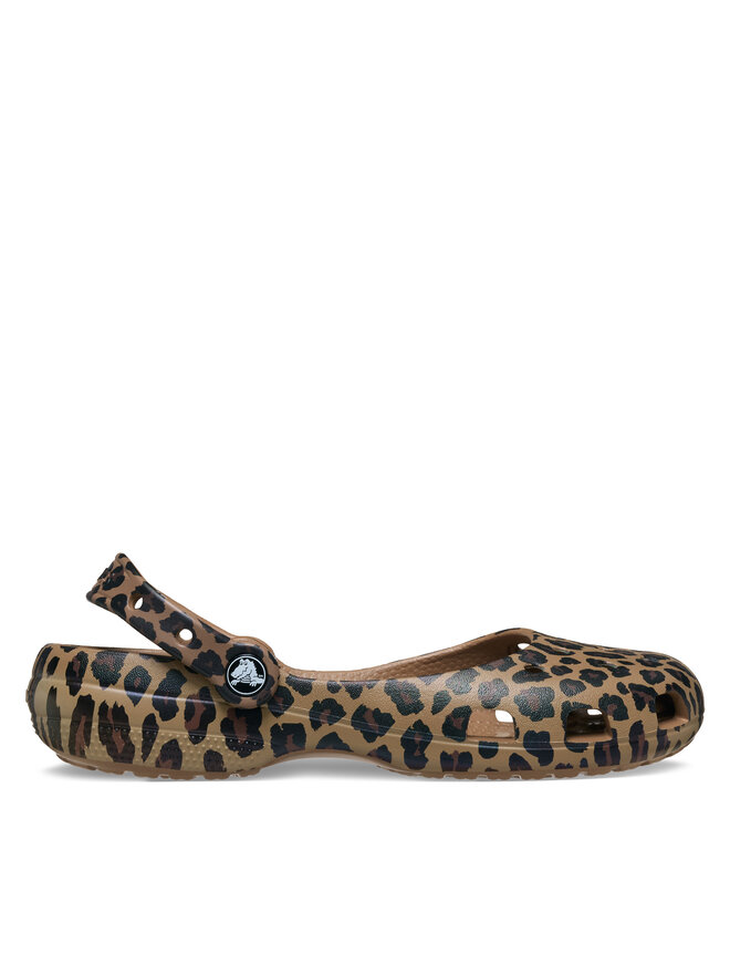 Crocs Балетки Crocs Classic Animal Ballet 212478 Коричневий