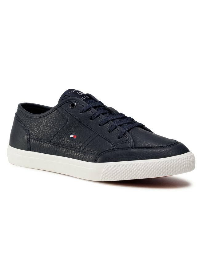 Tommy Hilfiger Αθλητικά Tommy Hilfiger Core Corporate Leather Vulc FM0FM02980 Σκούρο μπλε