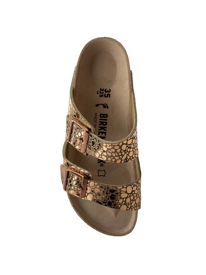 Birkenstock arizona metallic stone copper hot sale