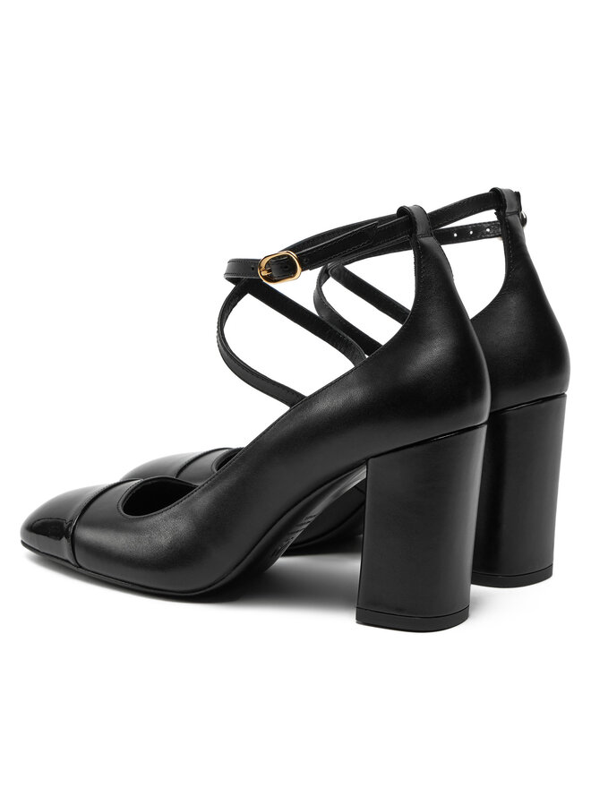 Stuart Weitzman Lodičky Stuart Weitzman Eden Strap 85 SK085 Čierna