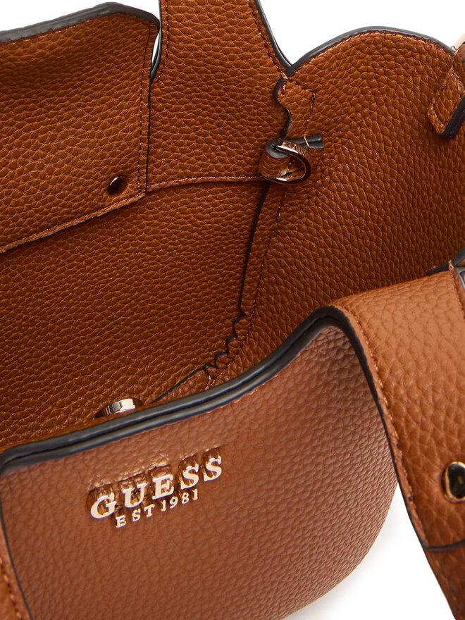 Guess Torebka Guess Calista Mini HWBG73 34750 Brązowy