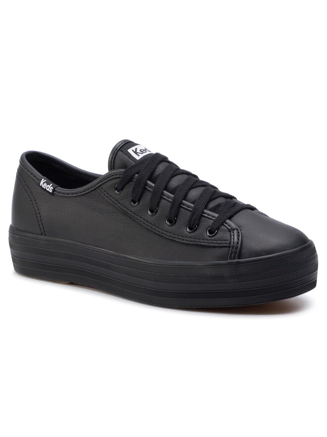 Sneakers aus Stoff Keds Triple Kick Lthr KWH57311 Schwarz eschuhe