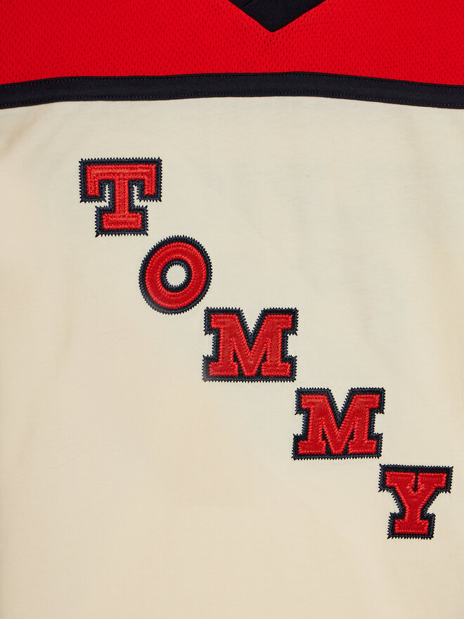Tommy Hilfiger Tommy Hilfiger Marškinėliai Varsity Tee S/S KB0KB08676 Raudona Regular Fit