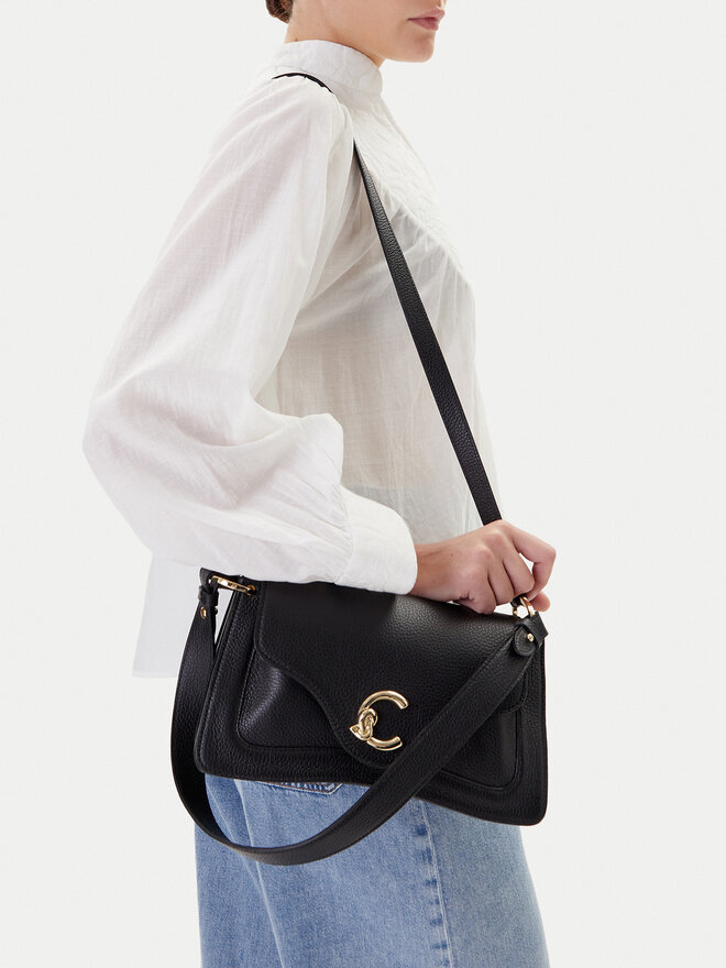 Coccinelle Τσάντα Coccinelle E1 SSL 12 01 01 Μαύρο
