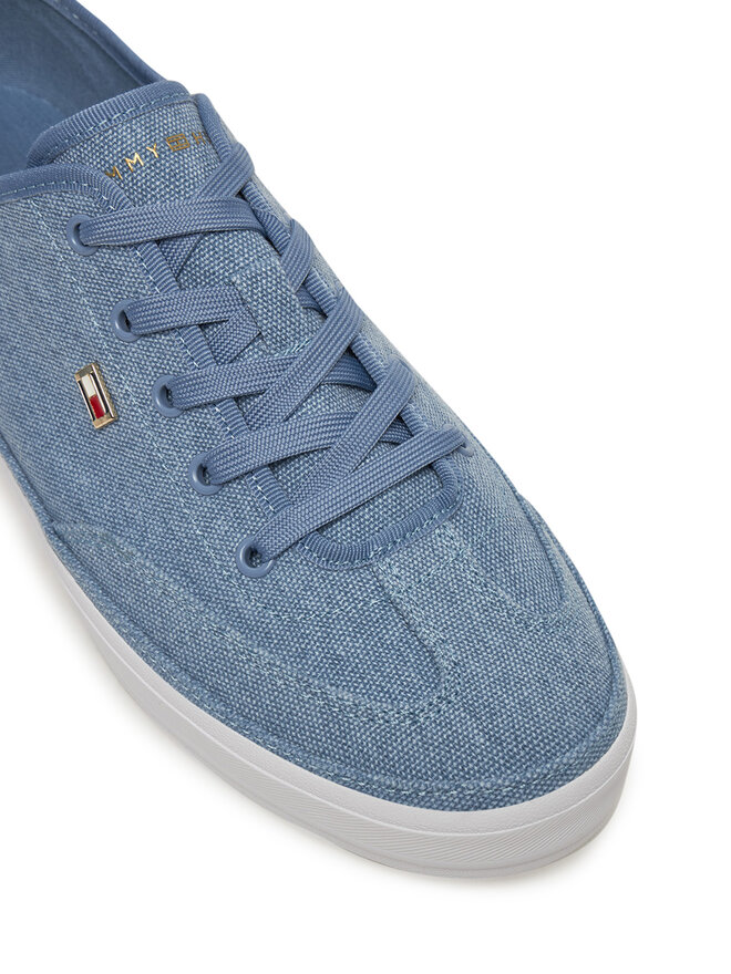 Tommy Hilfiger Snīkeri Tommy Hilfiger Washed Canvas Vulc Sneaker FW0FW08894 Zils