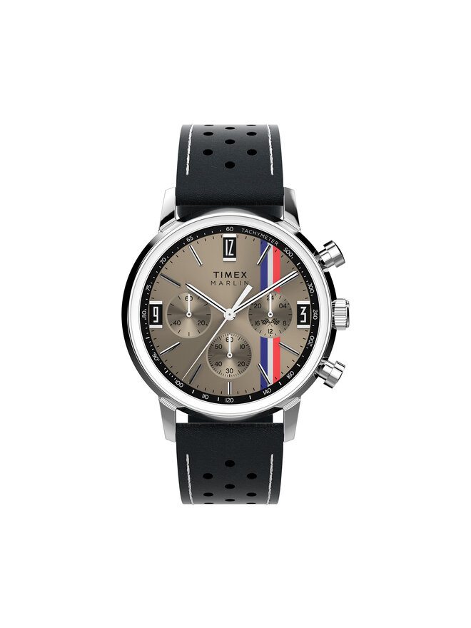 Timex Ročna ura Timex Marlin® Chronograph TW2W98900 Srebrna
