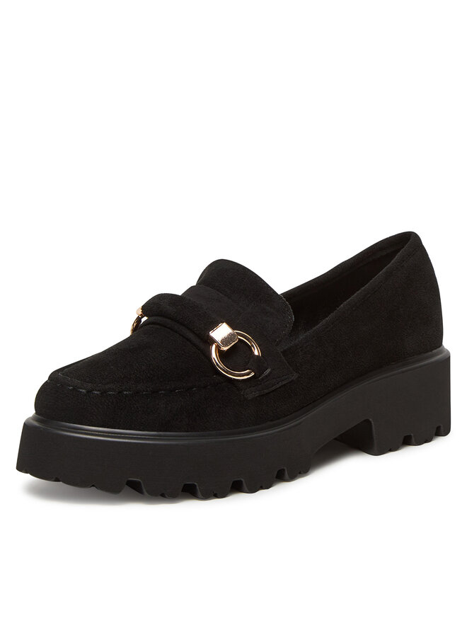 DeeZee Loafersy DeeZee LE601-4 Czarny