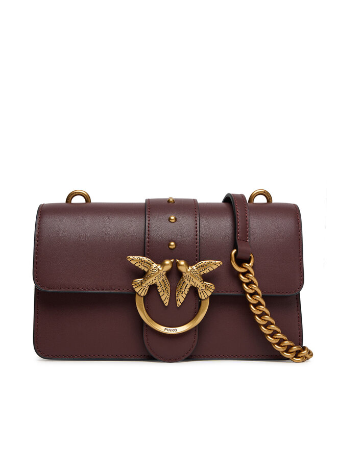 PINKO Τσάντα PINKO Love One Mini ST.CL Al 25-26 PLTT 105856 A0F1 Μπορντό