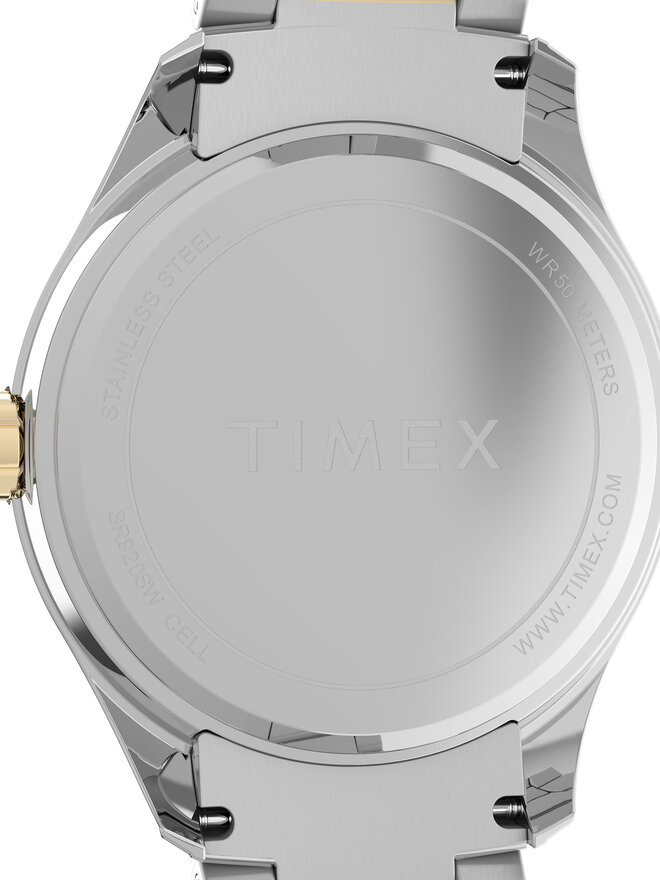 Timex Zegarek Timex Dress TW2V95500 Srebrny